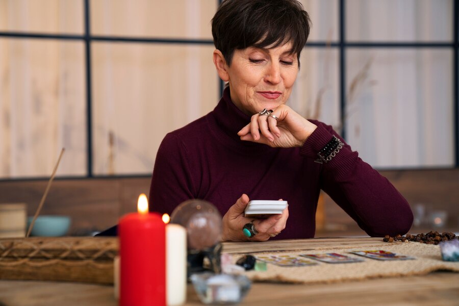 medium-shot-senior-woman-reading-tarot_23-2150298302